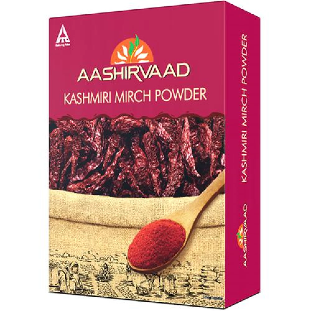Aashirvaad Kashmiri Mirch Powder - Traditionally Sundried & Cleaned - Image 2