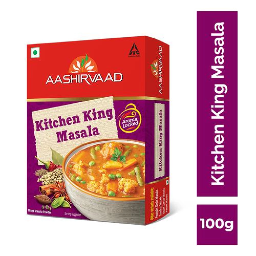 Aashirvaad Kitchen King Masala - Versatile Spice Blend Aashirvaad Kitchen King Masala - Versatile Spice Blend--100 g Box