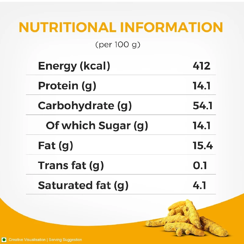 Aashirvaad Turmeric Powder Natural Golden Turmeric Powder with No Added Flavours and Colours - Image 6