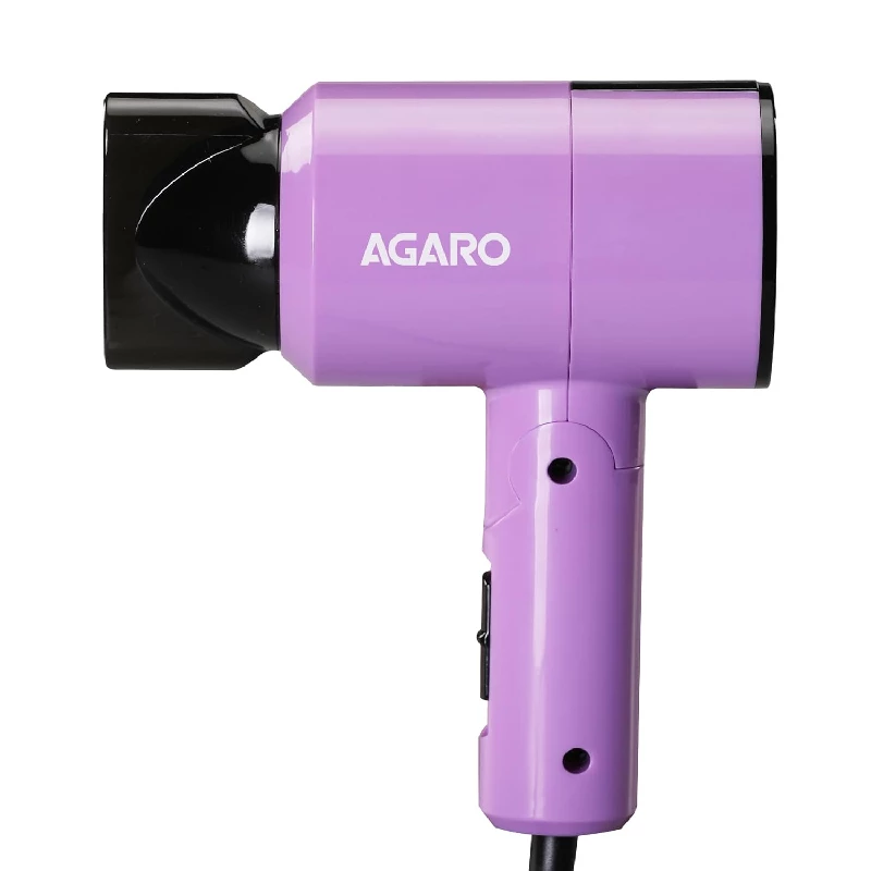 Agaro Hair Dryer Foldable-Purple Agaro Hair Dryer Foldable-Purple-Model No-HD-1211-1100 Watts