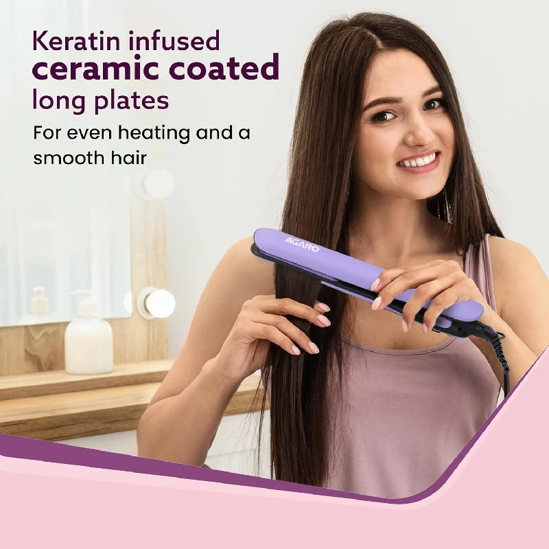 Agaro Hair Straightener-Blue - Image 2