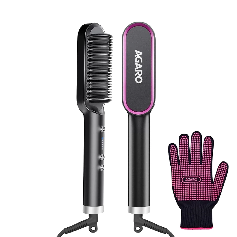 Agaro Hair Straightening Brush Agaro Hair Straightening Brush-Model No-HSB2107