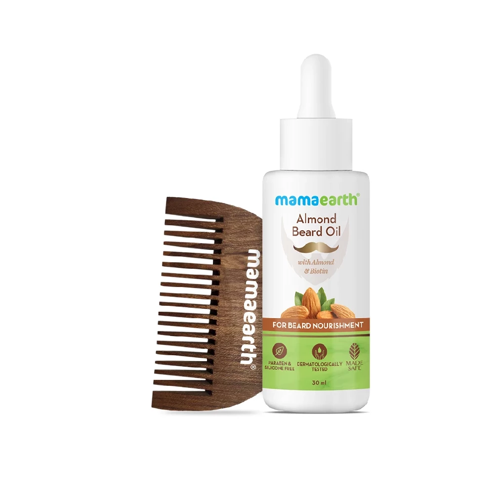 Almond Beard Oil with Almond & Biotin For Beard Nourishment - Image 6