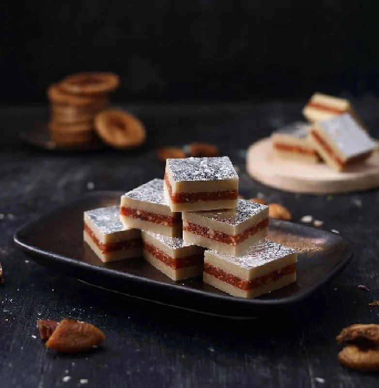 Almond House Kaju Anjeer Burfi - Image 1