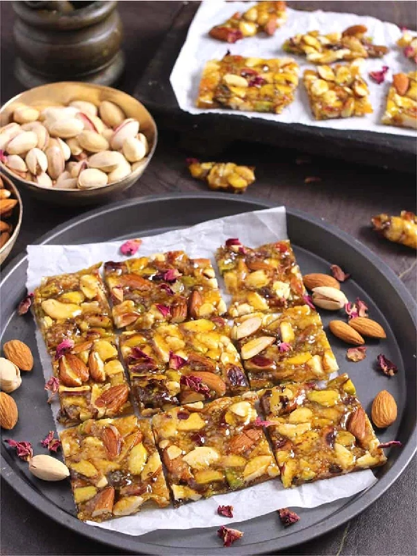 Almond House Mixed Nuts Chikki - Image 1