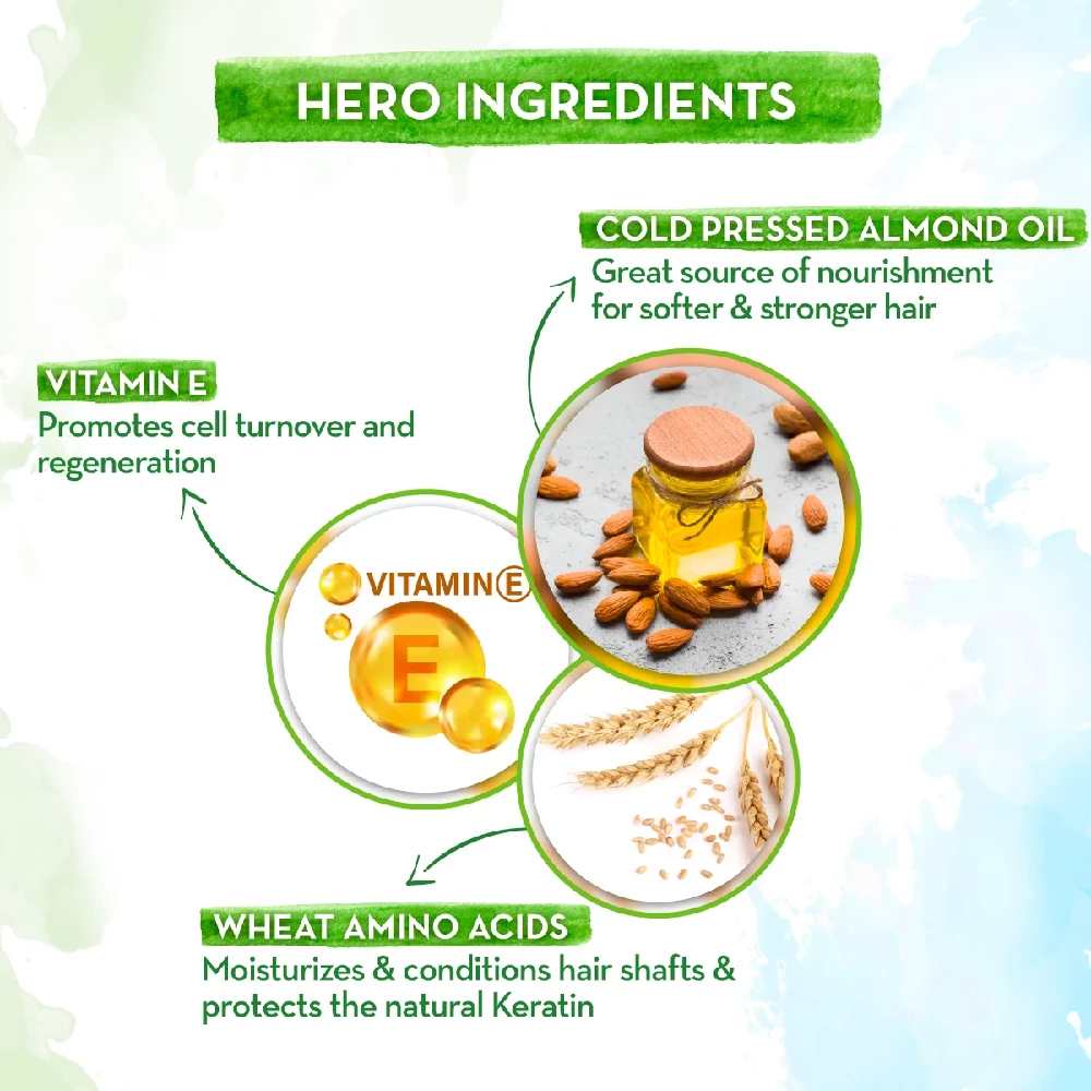 Almond Shampoo with Cold Pressed Almond Oil and Vitamin E for Healthy Hair Growth - Image 4
