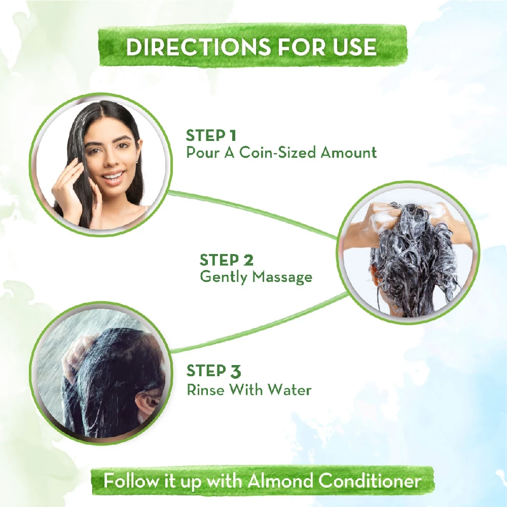 Almond Shampoo with Cold Pressed Almond Oil and Vitamin E for Healthy Hair Growth - Image 5