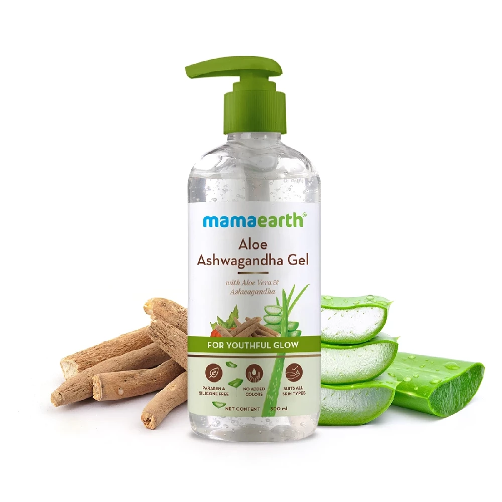 Aloe Ashwagandha Gel with Aloe Vera & Ashwagandha for a Youthful Glow - Image 1