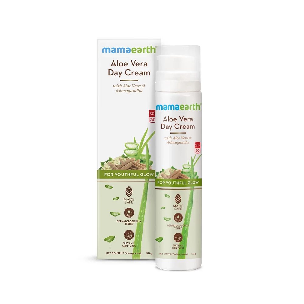 Aloe Vera Day Cream with Aloe Vera & Ashwagandha for a Youthful Glow - Image 8