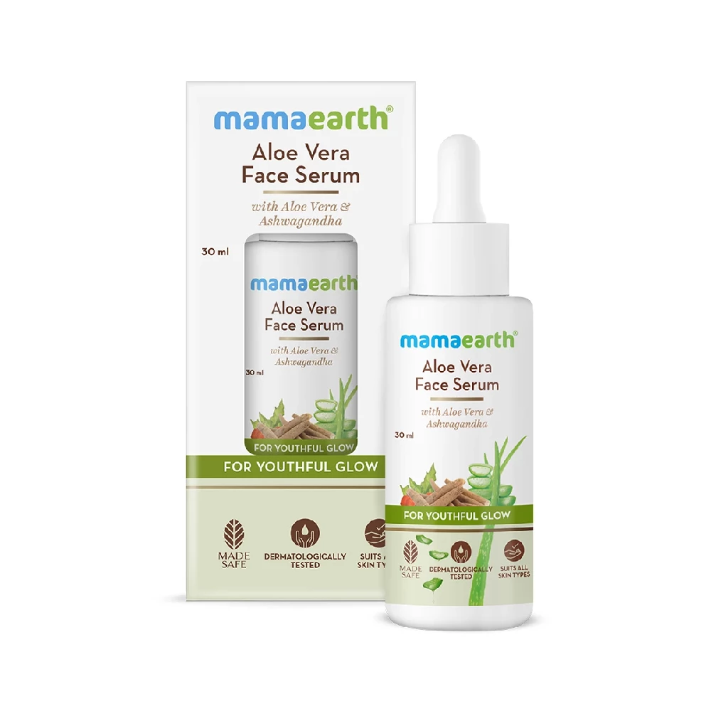 Aloe Vera Face Serum with Aloe Vera & Ashwagandha for a Youthful Glow - Image 8