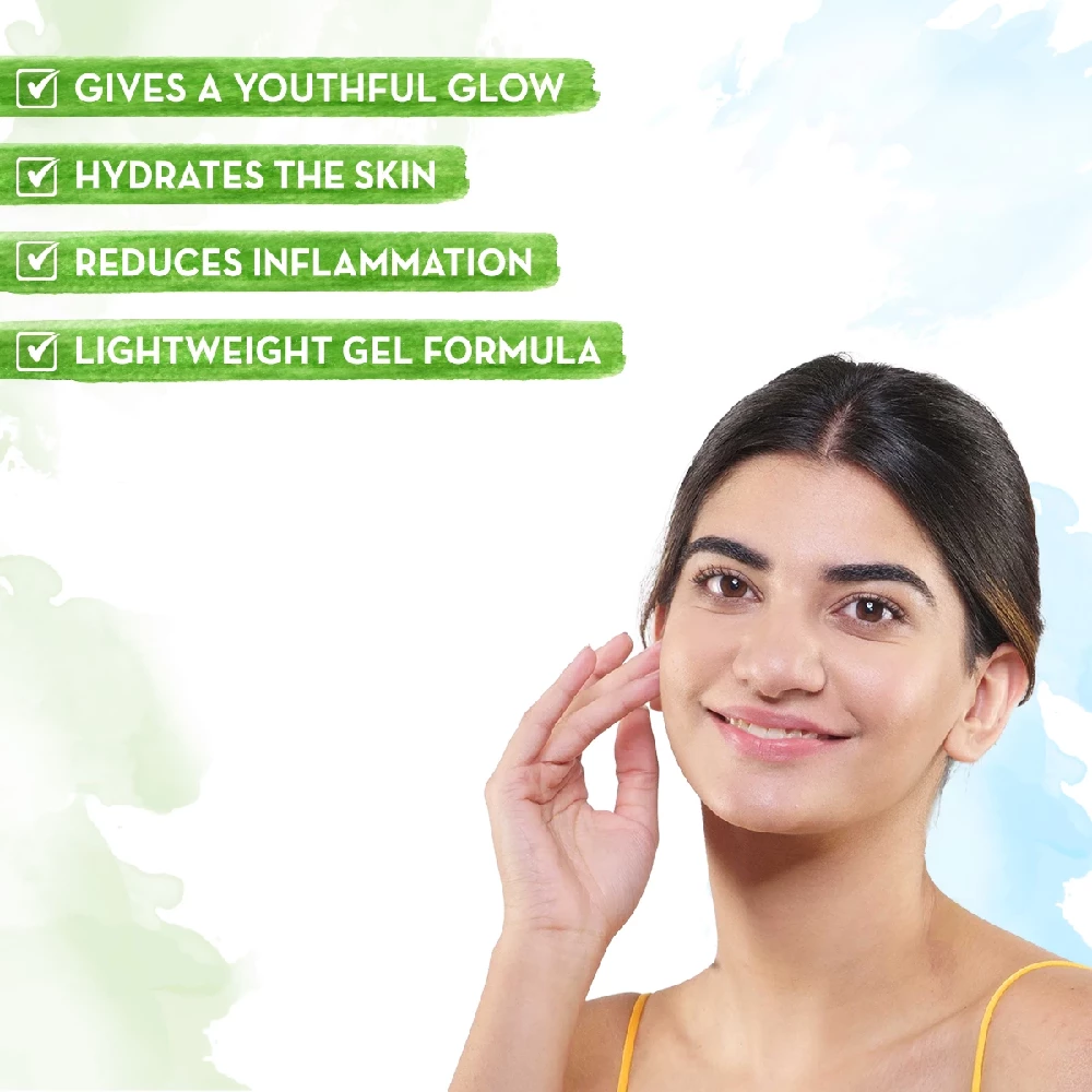 Aloe Vera Gel Face Moisturizer with Aloe Vera & Ashwagandha for a Youthful Glow - Image 2