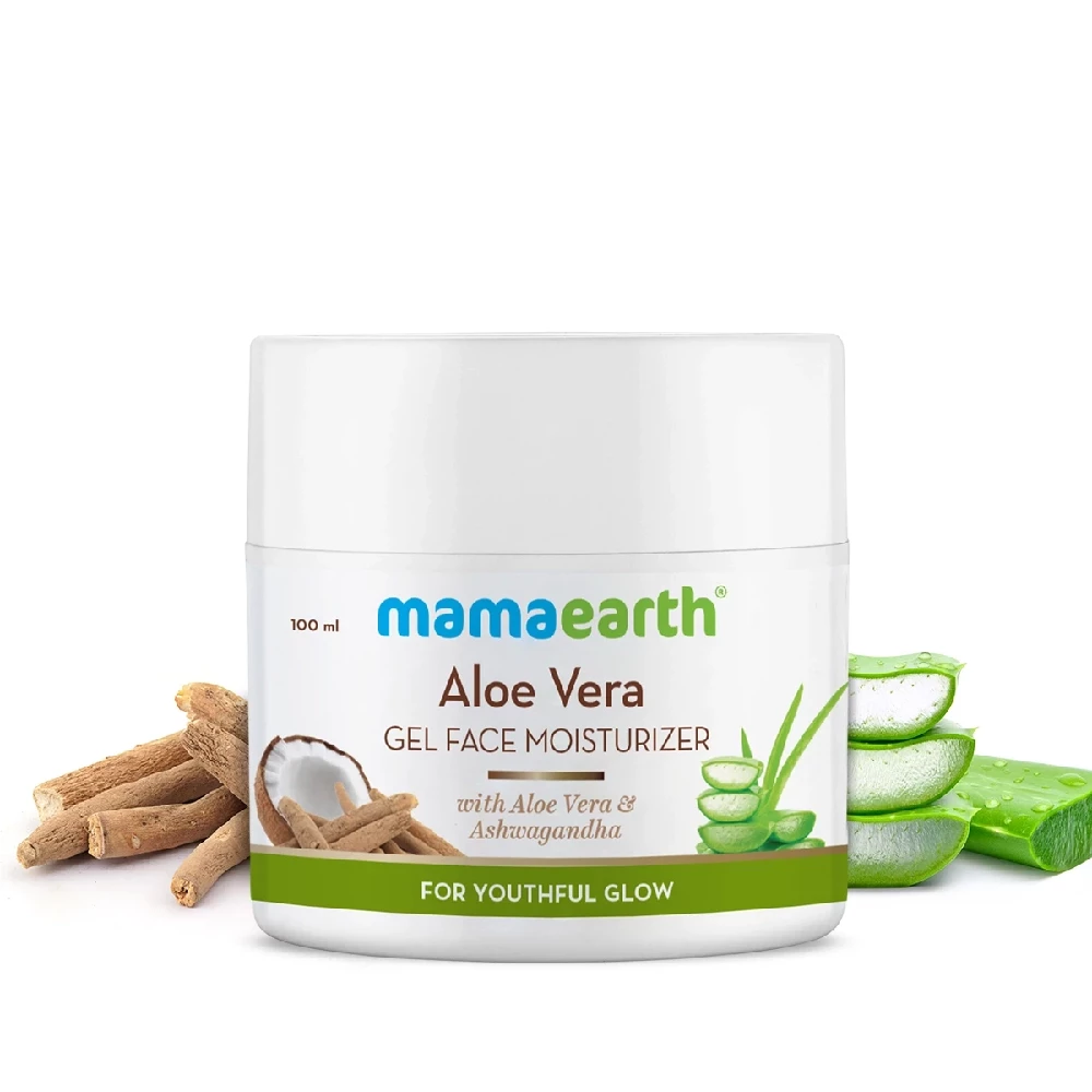 Aloe Vera Gel Moisturizer with Aloe Vera & Ashwagandha for a Youthful Glow - Image 1