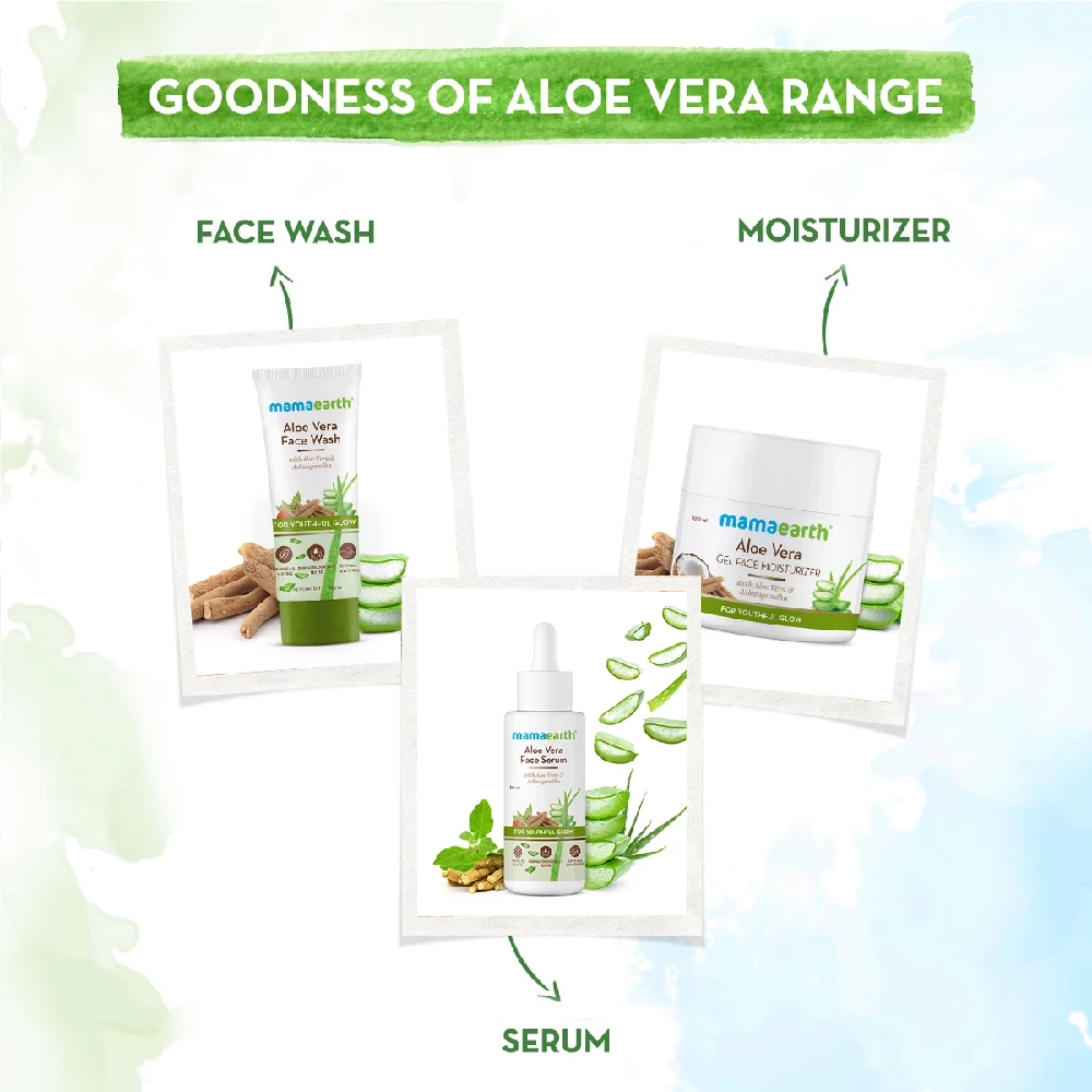 Aloe Vera Gel Moisturizer with Aloe Vera & Ashwagandha for a Youthful Glow - Image 6