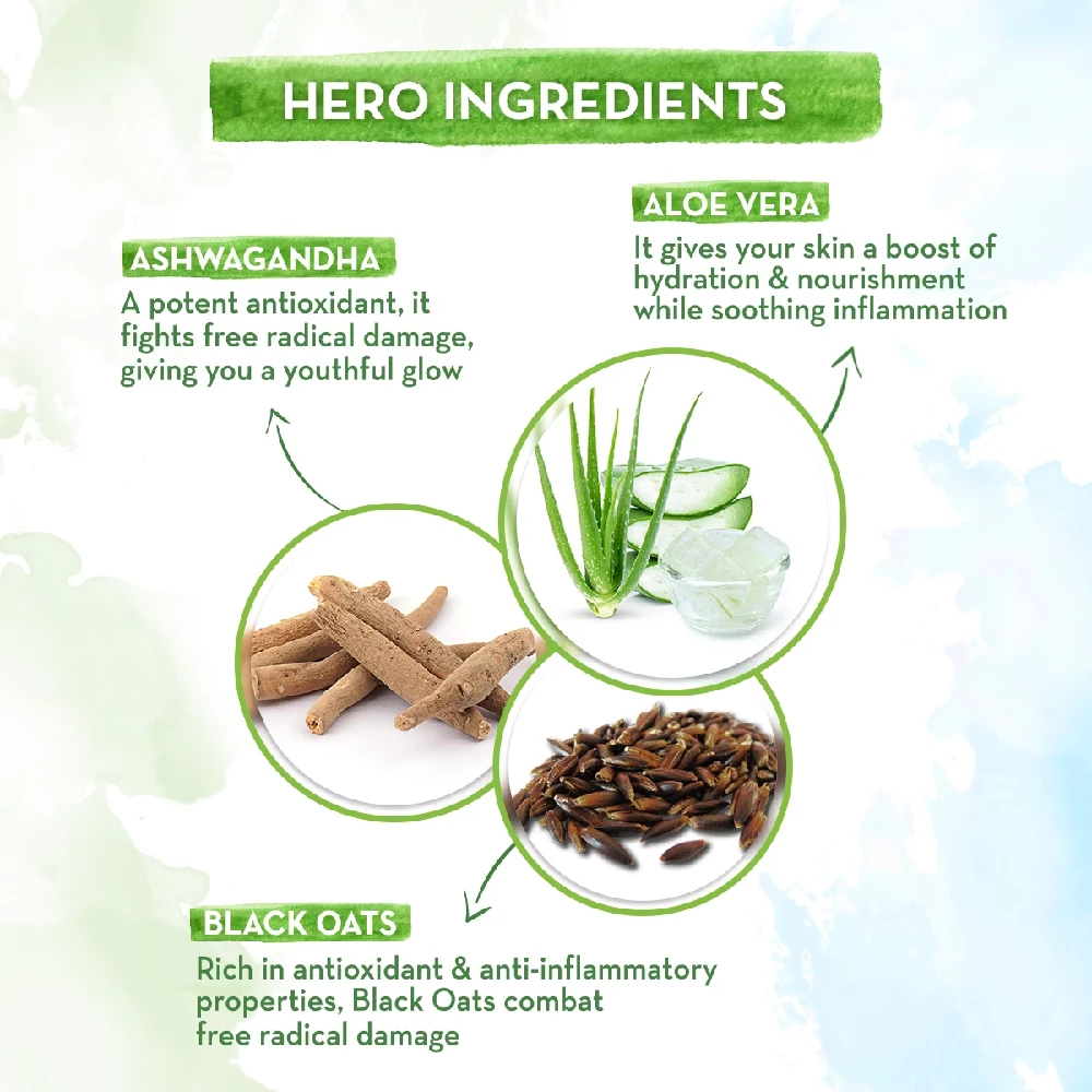 Aloe Vera Sleeping Mask with Aloe Vera & Ashwagandha for a Youthful Glow - Image 4