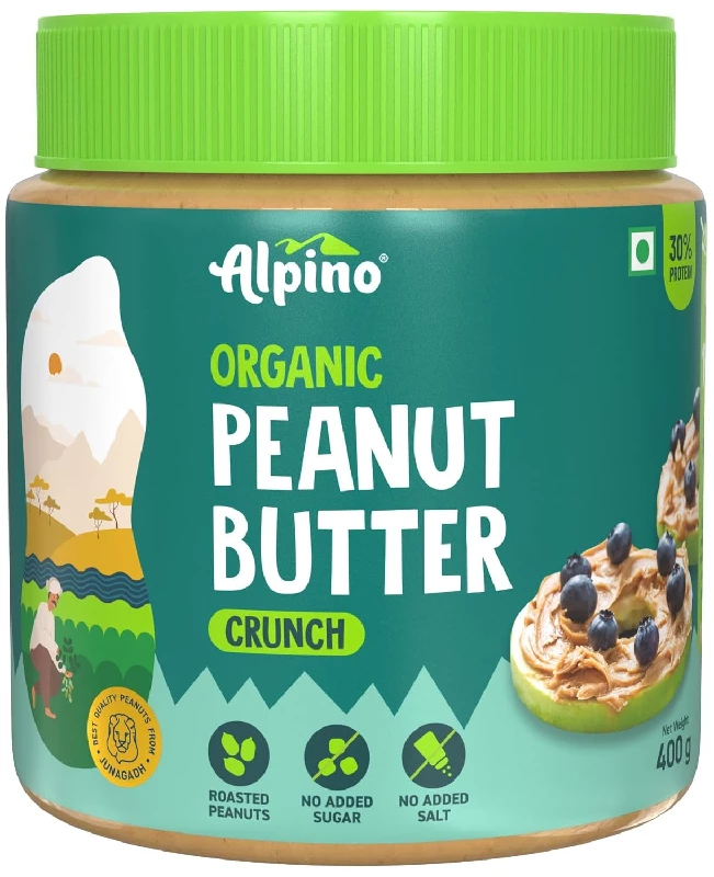 Alpino Organic Natural Peanut Butter Alpino Organic Natural Peanut Butter-Pack Size-400 g