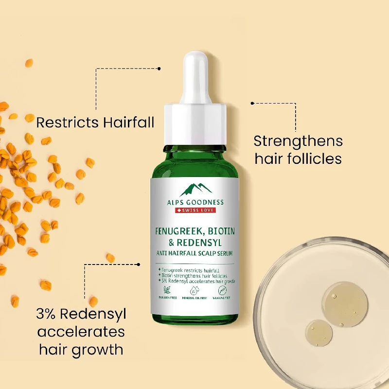 Alps Goodness Fenugreek, Biotin & Redensyl Anti Hairfall Scalp Serum - Image 2
