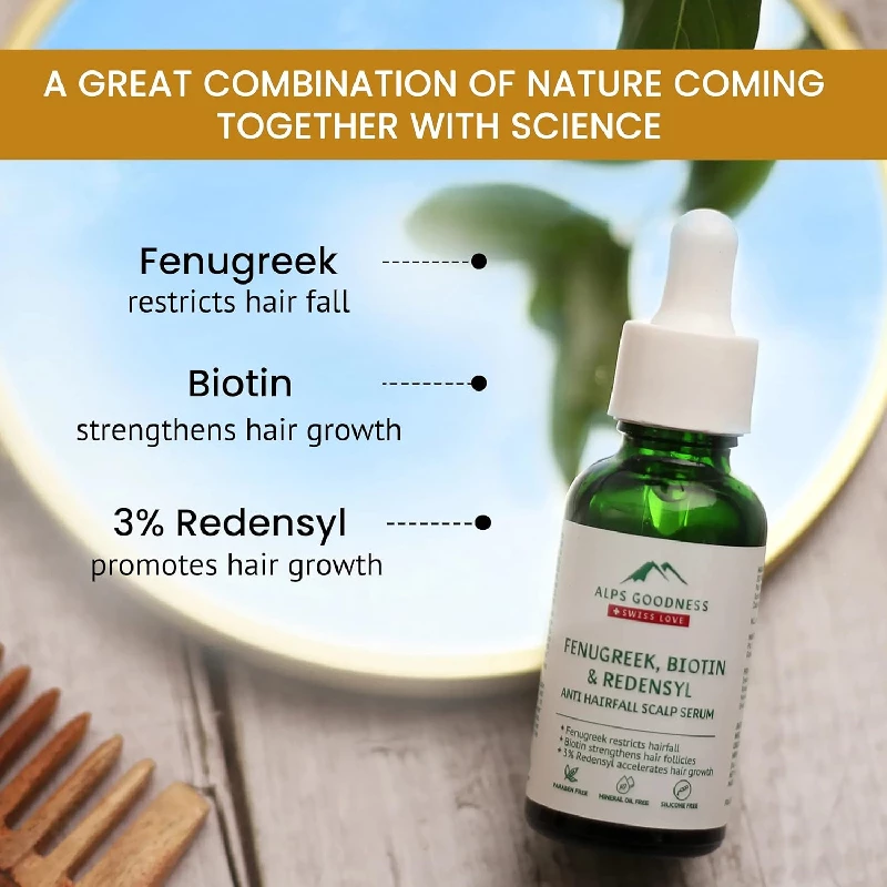 Alps Goodness Fenugreek, Biotin & Redensyl Anti Hairfall Scalp Serum - Image 3