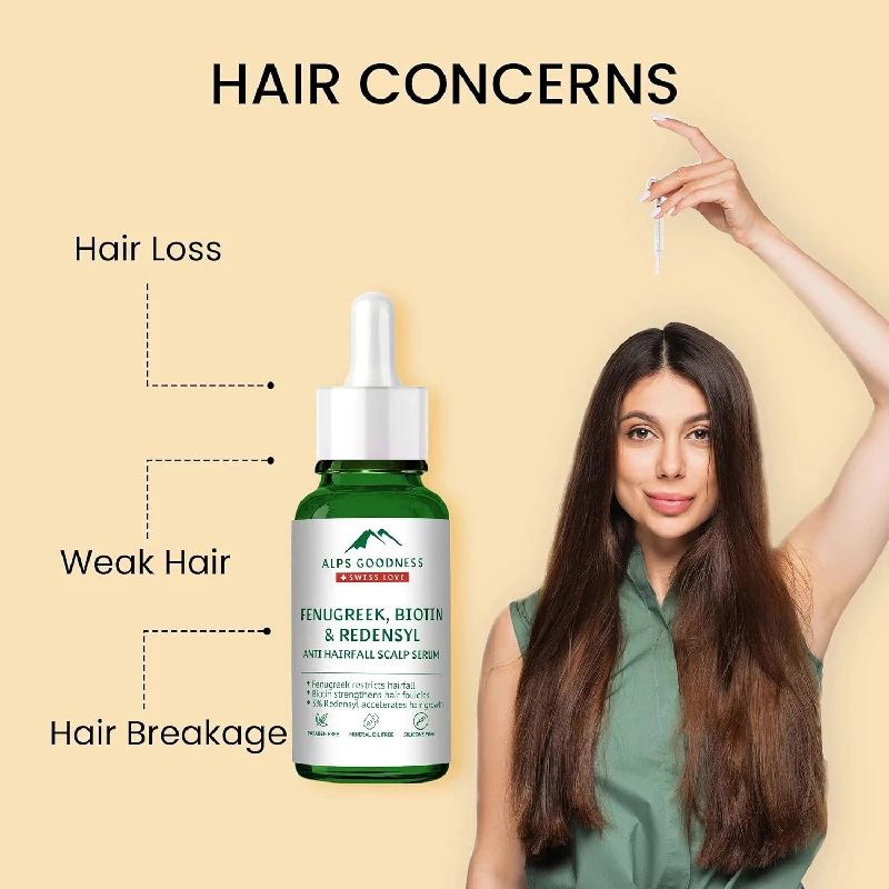 Alps Goodness Fenugreek, Biotin & Redensyl Anti Hairfall Scalp Serum - Image 4