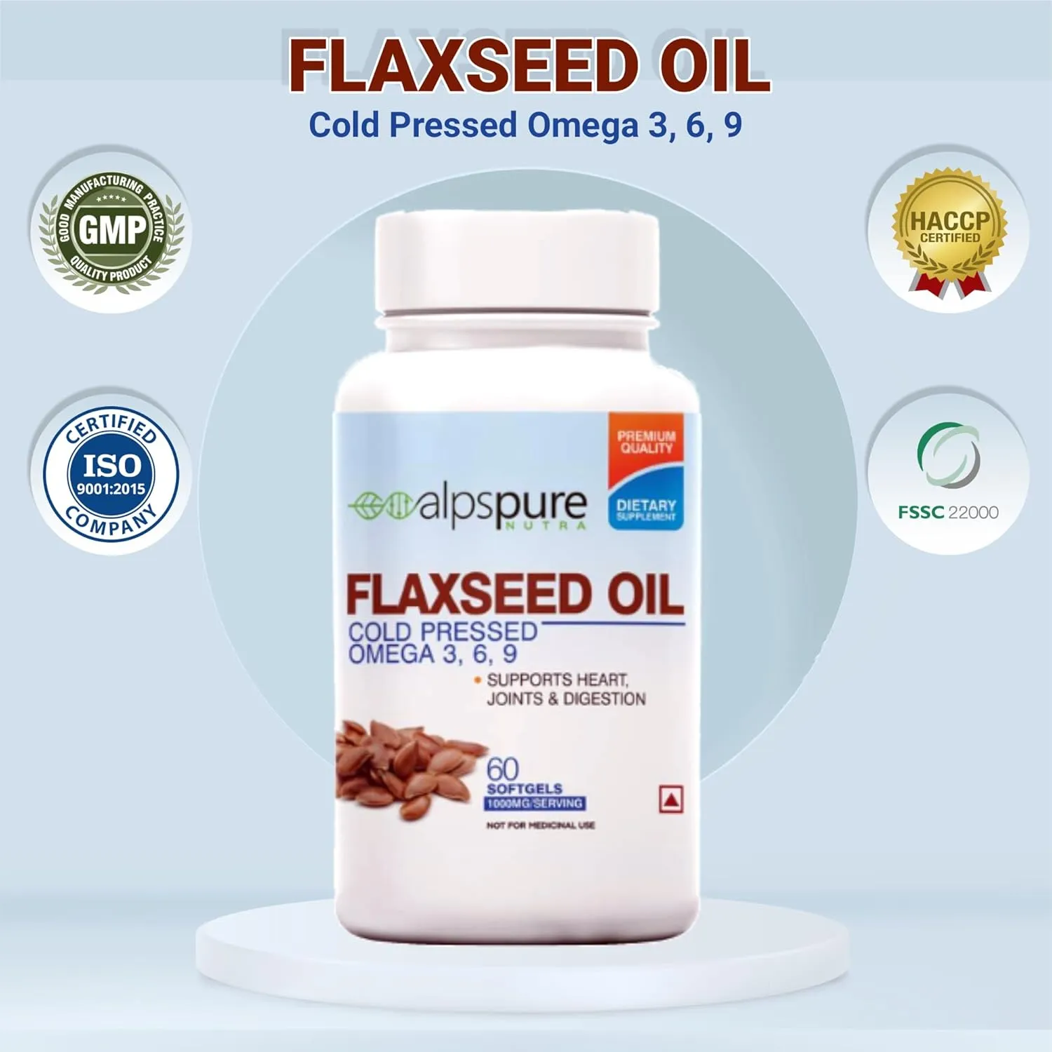 Alpspure Nutra Flaxseed Oil Capsules - Image 4