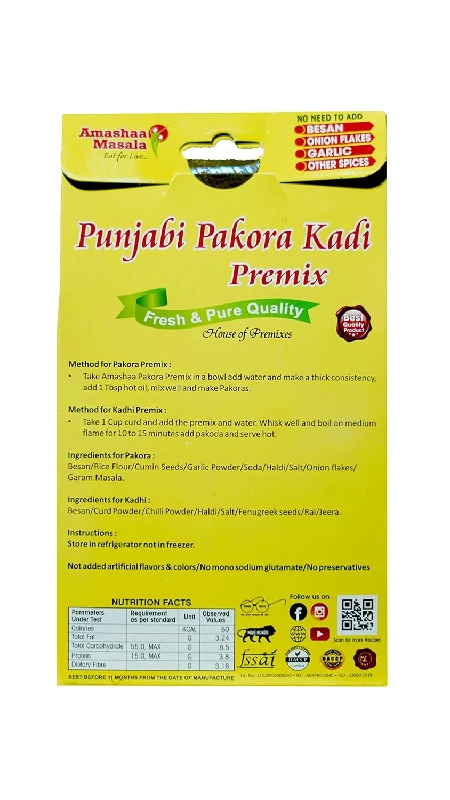 Amashaa Masala Punjabi Kadi Pakora Premix - Image 2