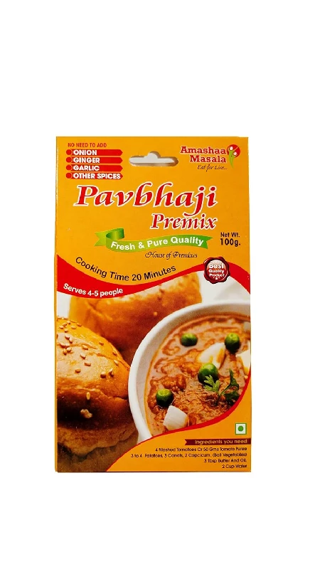 Amashaa Masala Pav Bhaji Premix Amashaa Masala Pav Bhaji Premix-Pack Size-100 g