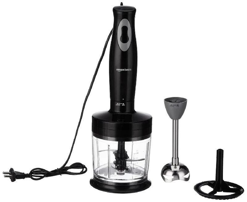 Amazon Basics 300 Watts Hand Blender Chopper And Whisker Amazon Basics 300 Watts Hand Blender Chopper And Whisker-Pack Size-1010 g