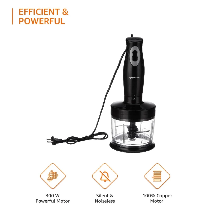Amazon Basics 300 Watts Hand Blender Chopper And Whisker - Image 2