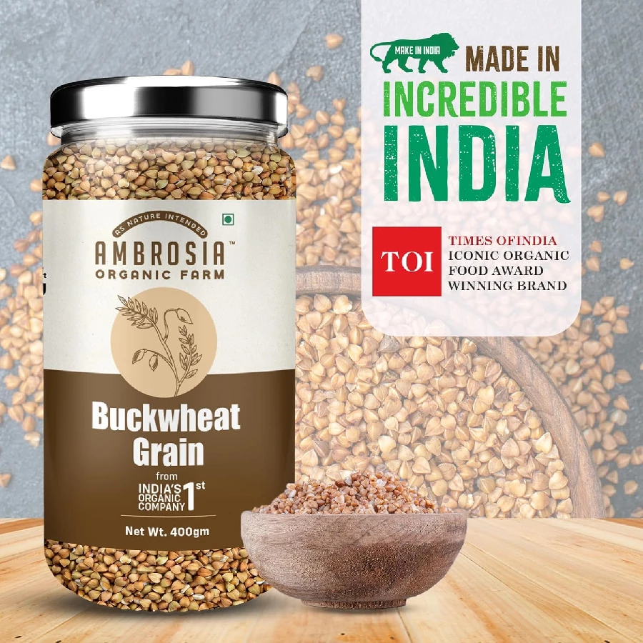 Ambrosia Organic Gluten free Buckwheat Grains (Pack of 2) - Image 2