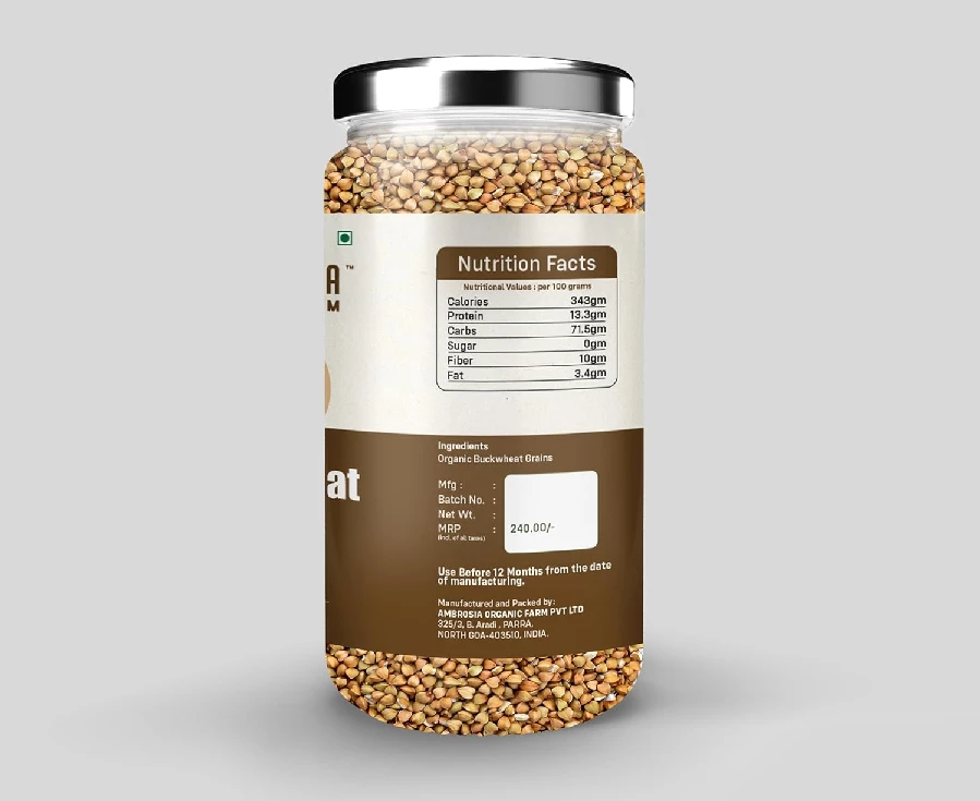 Ambrosia Organic Gluten free Buckwheat Grains (Pack of 2) - Image 5