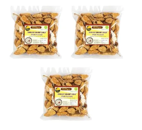 Ammi Samayal Ikkiyam Curd Dip Sun Dry Chilly SHORT Ammi Samayal Ikkiyam Curd Dip Sun Dry Chilly SHORT-Pack Size-Pack of 3