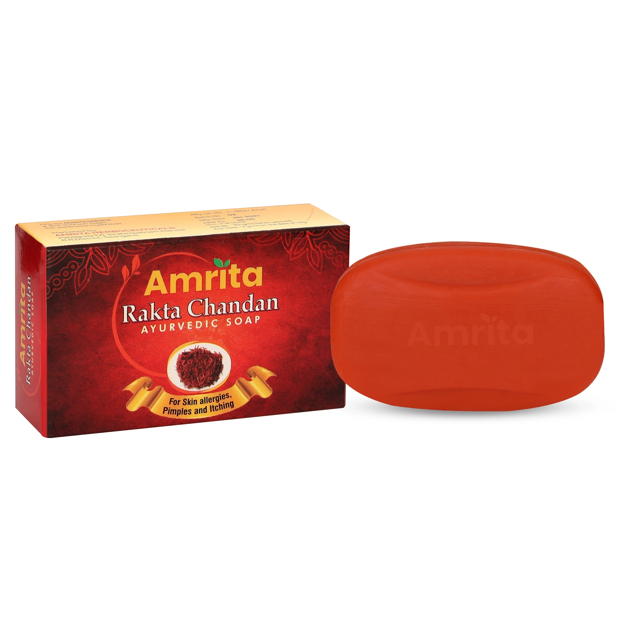 Amrita Rakta Chandana Soap (pack Of 3)