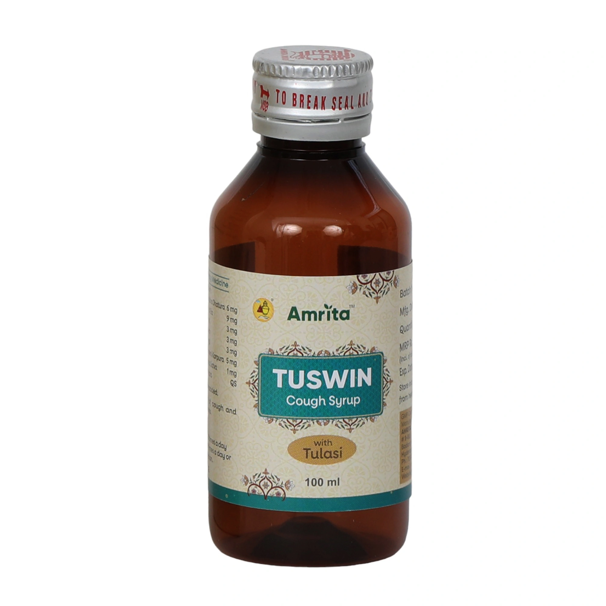 Amrita Tuswin Cough Syrup - Image 2
