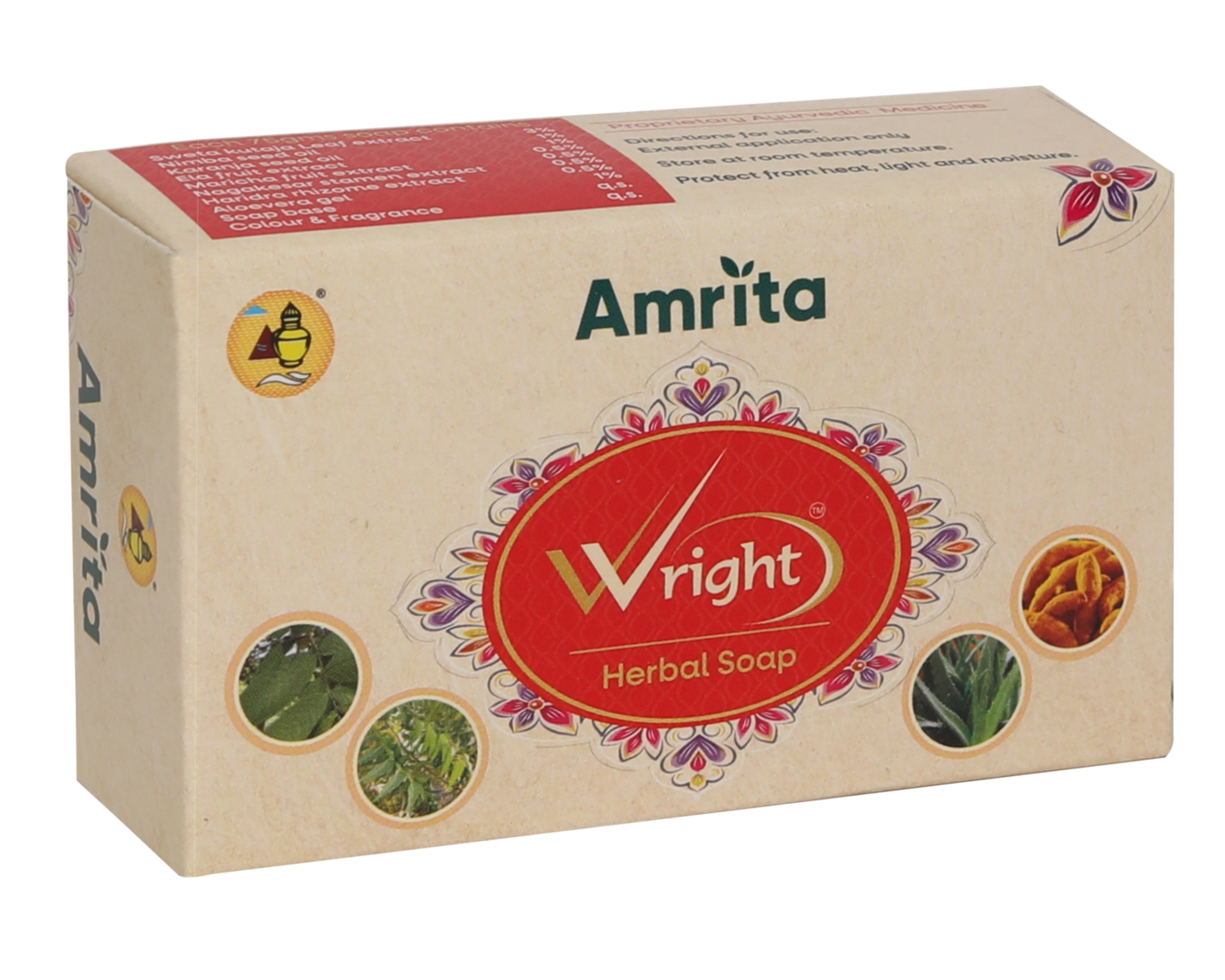 Amrita Wright Herbal Soap (pack Of 2)
