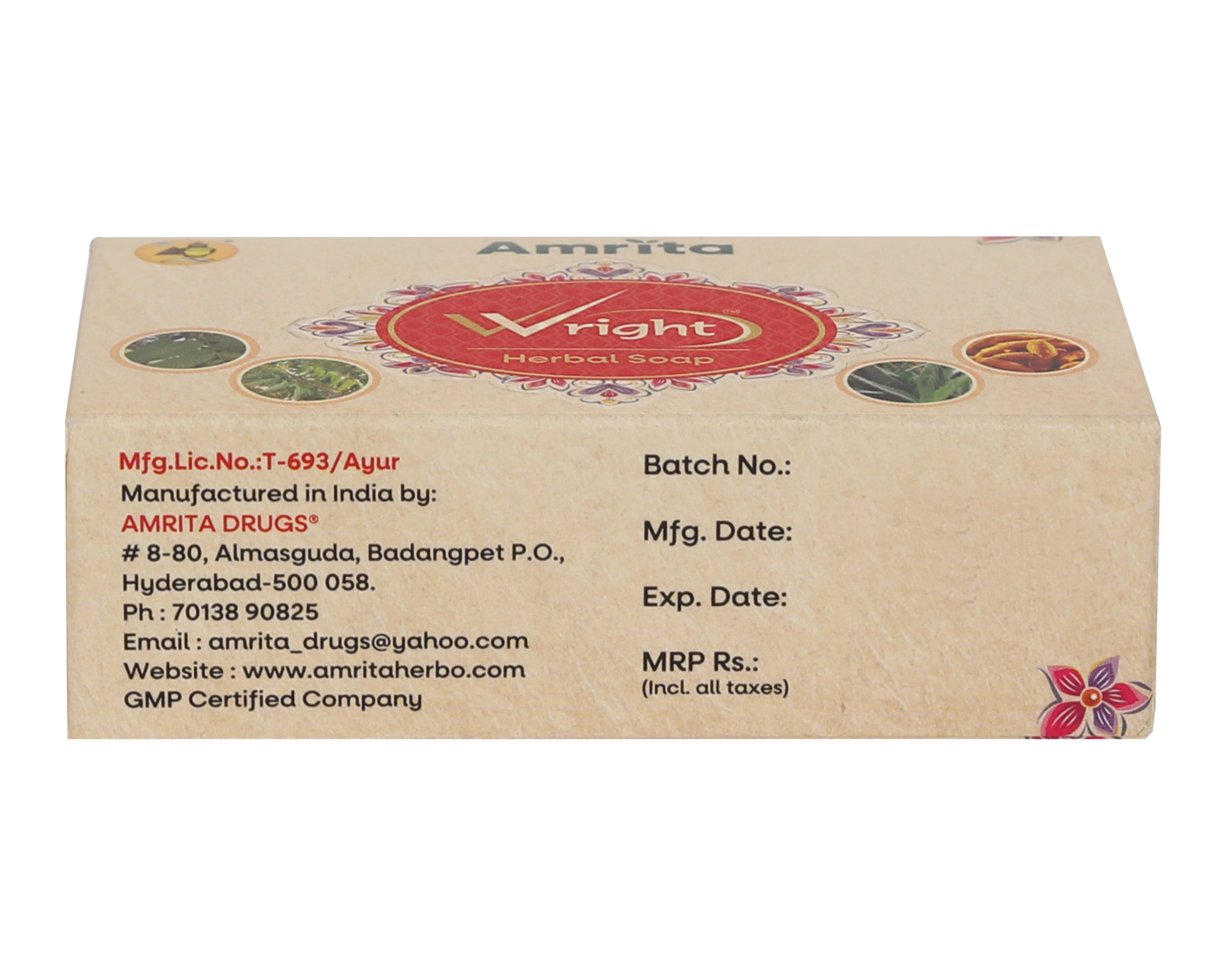 Amrita Wright herbal soap (Pack of 2) - Image 3