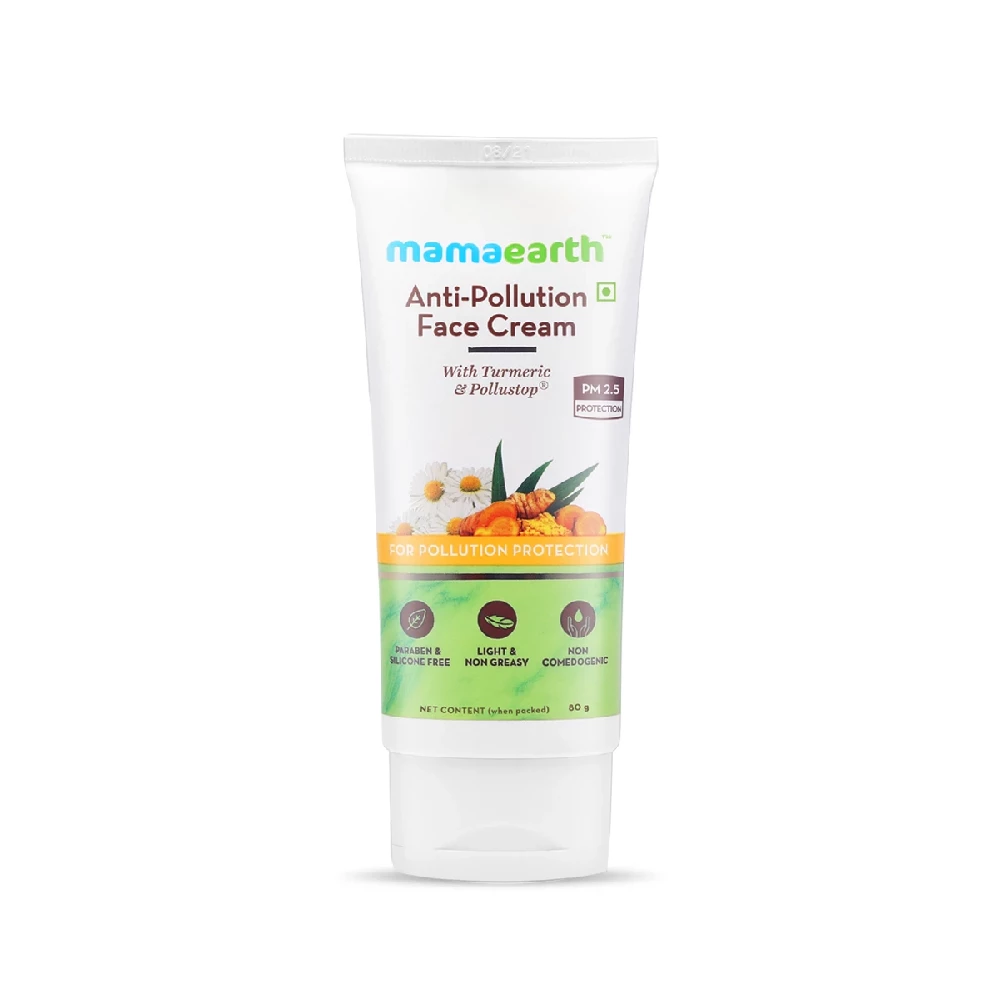Anti-Pollution Daily Face Cream, for Dry and Oily Skin, with Turmeric and Pollustop For a Bright Glowing Skin - Image 3