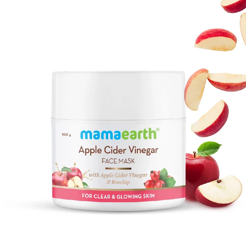 Apple Cider Vinegar Face Mask With Apple Cider Vinegar & Rosehip Oil For Clear And Glowing Skin