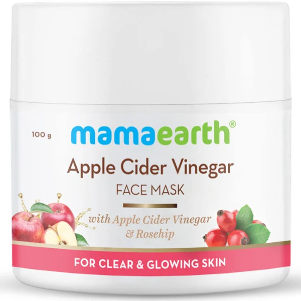 Apple Cider Vinegar Face Mask With Apple Cider Vinegar & Rosehip Oil for Clear and Glowing Skin - Image 3