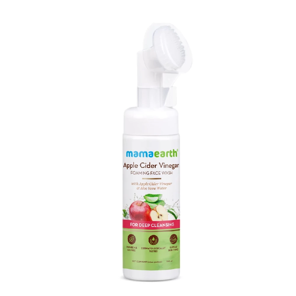 Apple Cider Vinegar Foaming Face Wash with Apple Cider Vinegar and Aloe Vera Water for Deep Cleansing - Image 8