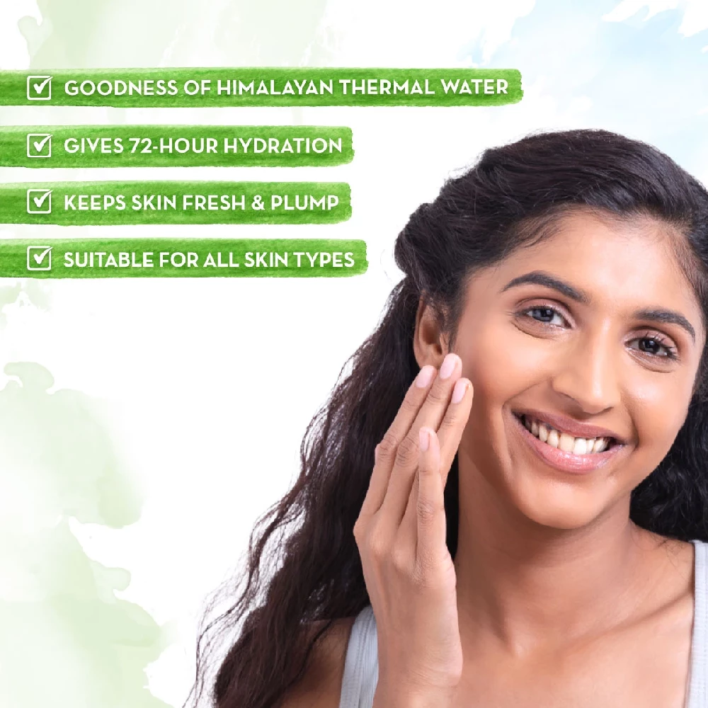 Aqua Glow Gel Face Moisturizer With Himalayan Thermal Water and Hyaluronic Acid for 72 Hours Hydration - Image 3