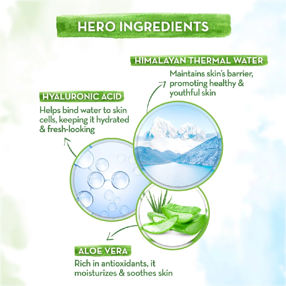 Aqua Glow Gel Face Moisturizer With Himalayan Thermal Water and Hyaluronic Acid for 72 Hours Hydration - Image 4