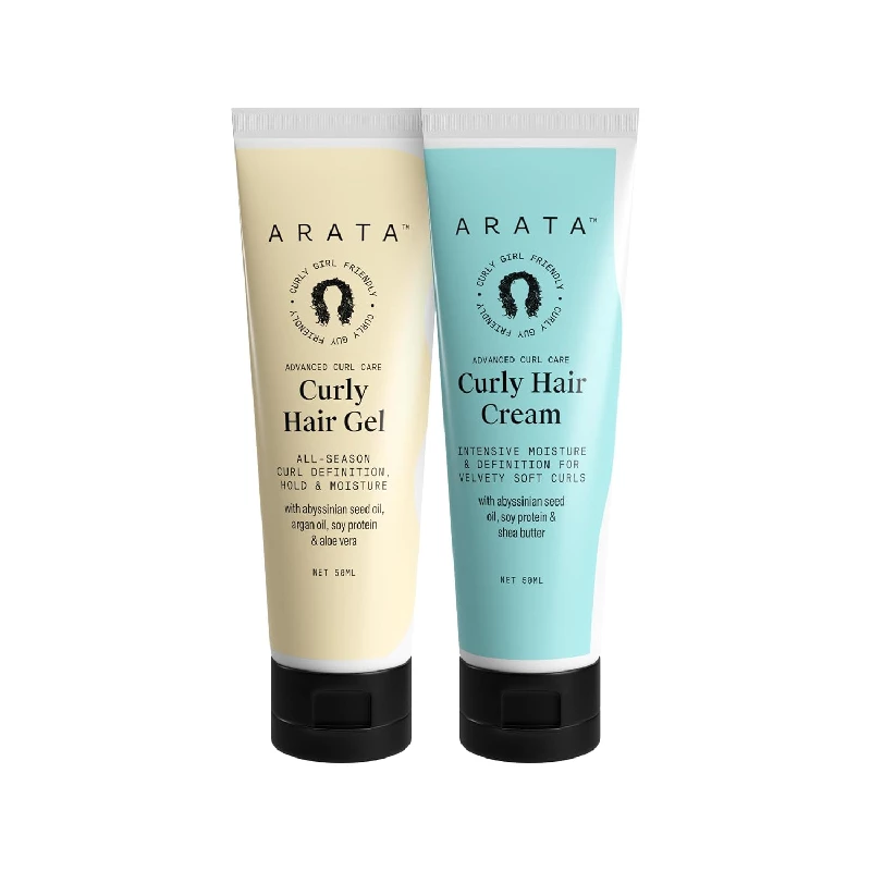 Arata Advanced Curl Care Curly Hair Cream & Advanced Curl Care Curly Hair Gel