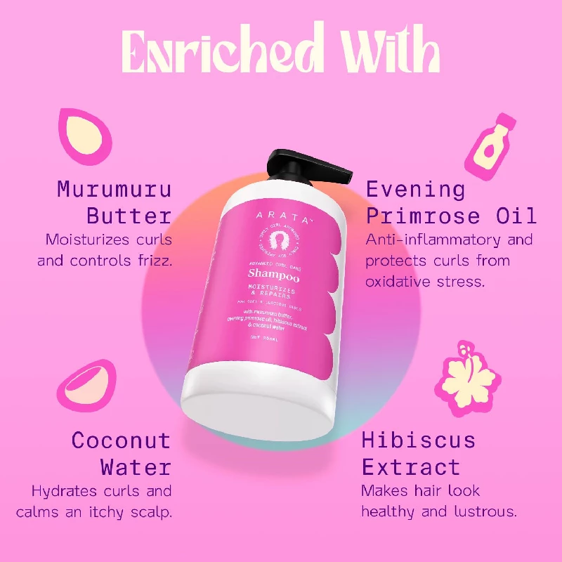 Arata Advanced Curl Care Hair Shampoo - Image 4