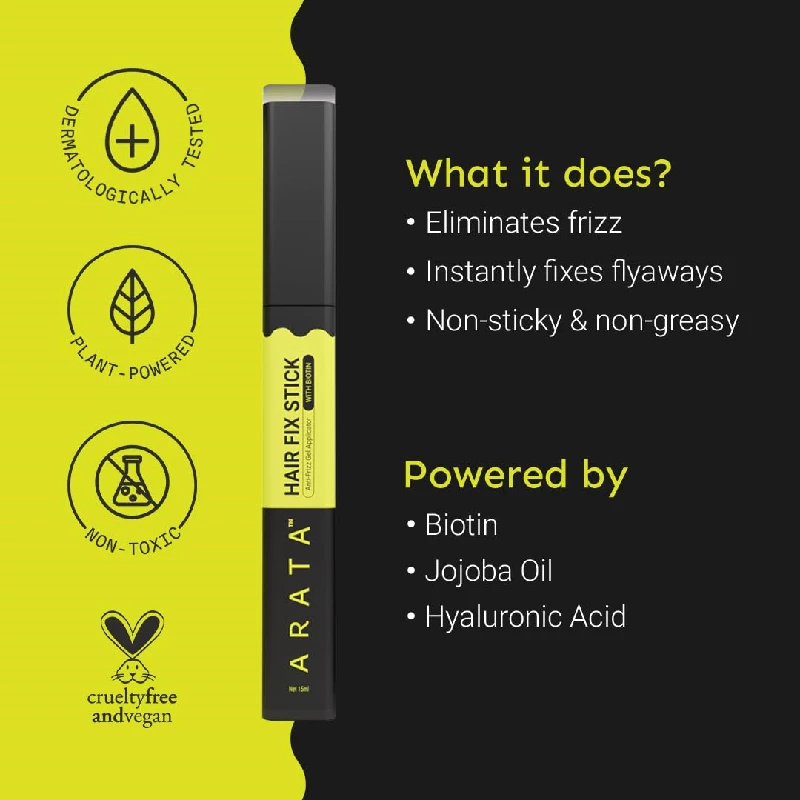 Arata Gel Based Hair Fix Stick For All Hair Types - Image 3