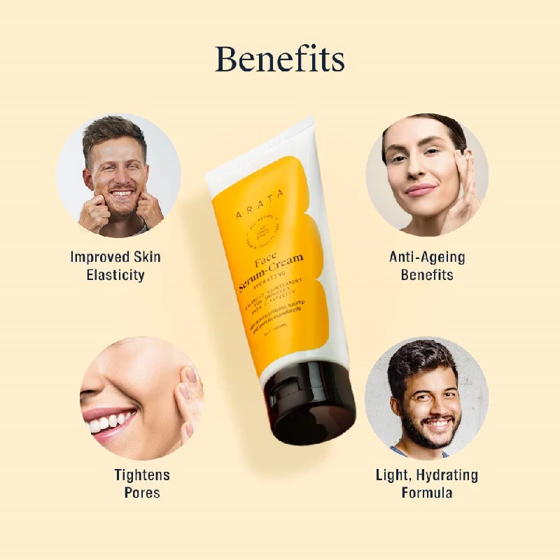 Arata Natural Hydrating Anti-Ageing Face Serum-Cream - Image 2