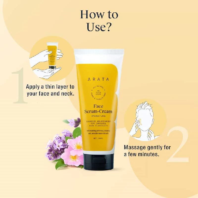 Arata Natural Hydrating Anti-Ageing Face Serum-Cream - Image 4