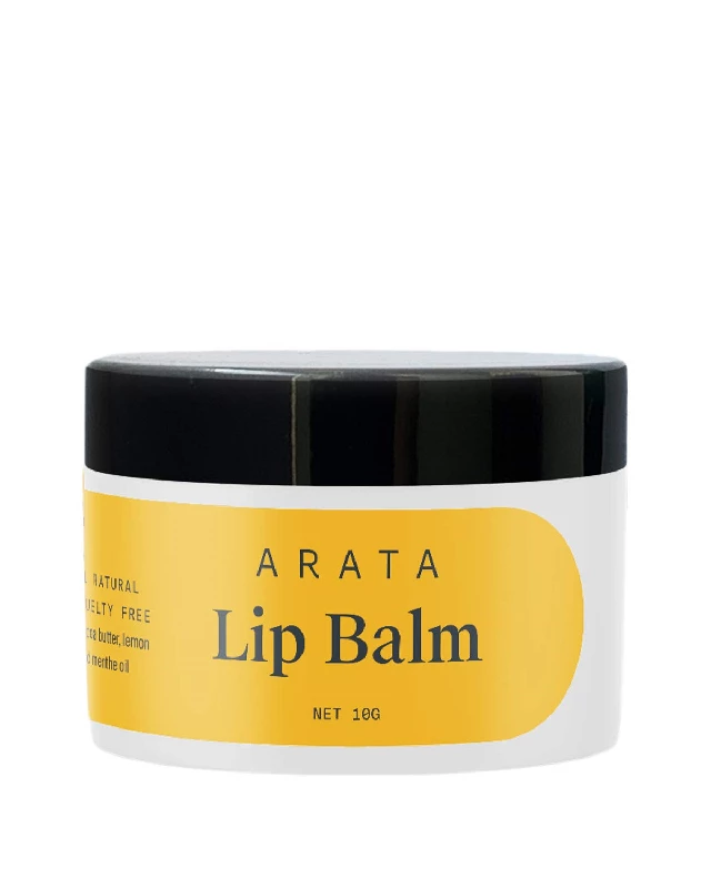 Arata Natural Lip Balm For Dry, Chapped Lips With Intense Moisturizing