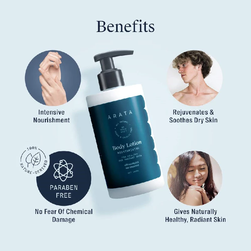 Arata Natural Moisturising Body Lotion - Image 3