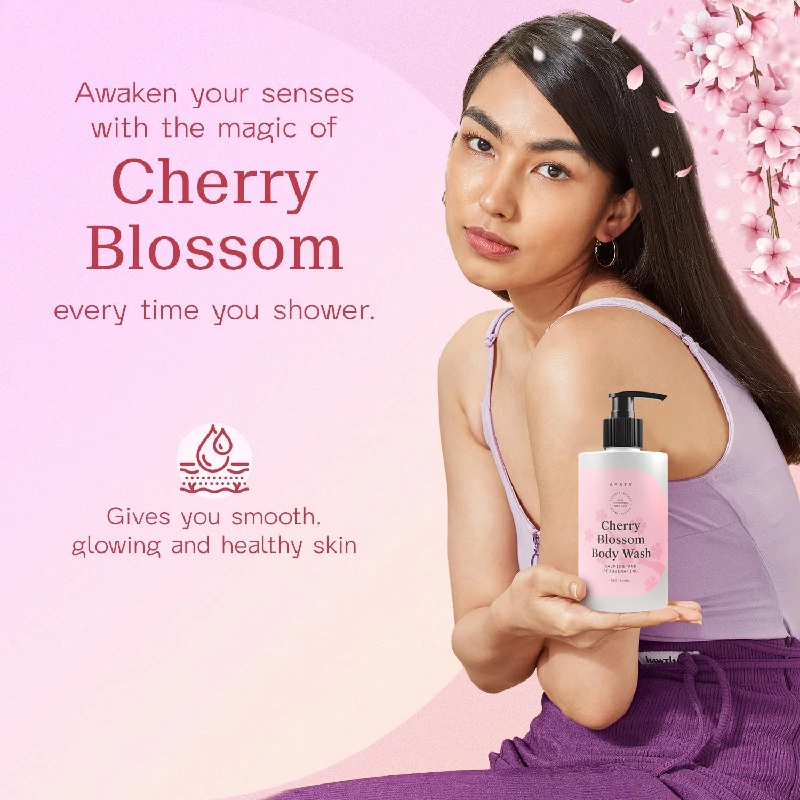 Arata Nourishing Body Wash with Cherry Blossom Fragrance - Image 4