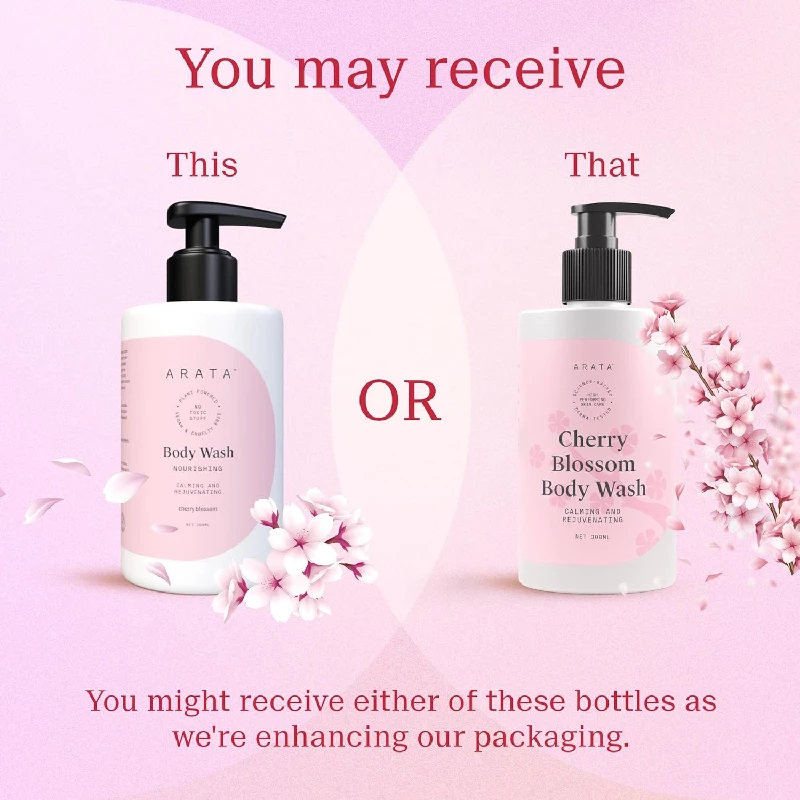 Arata Nourishing Body Wash with Cherry Blossom Fragrance - Image 8