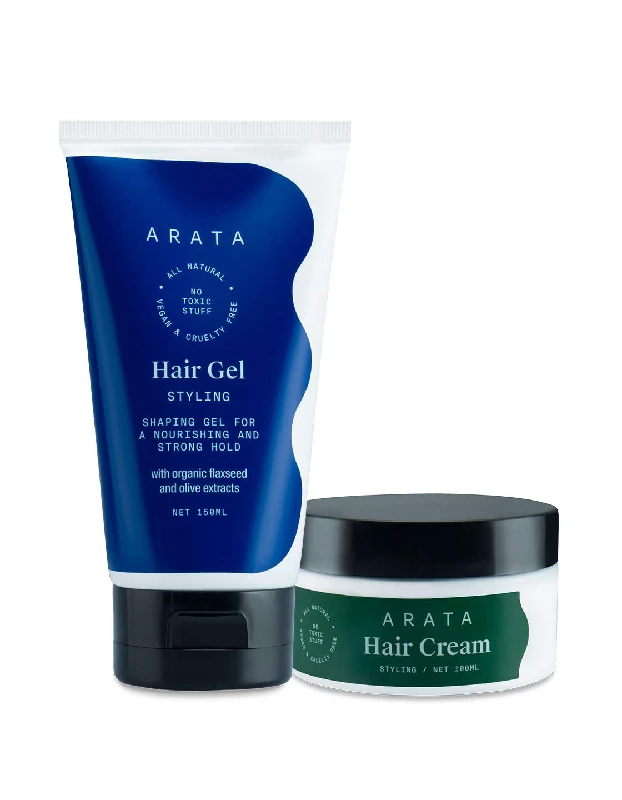 Arata Styling Hair Cream & Styling Hair Gel Arata Styling Hair Cream & Styling Hair Gel-Pack Size-Combo of 2